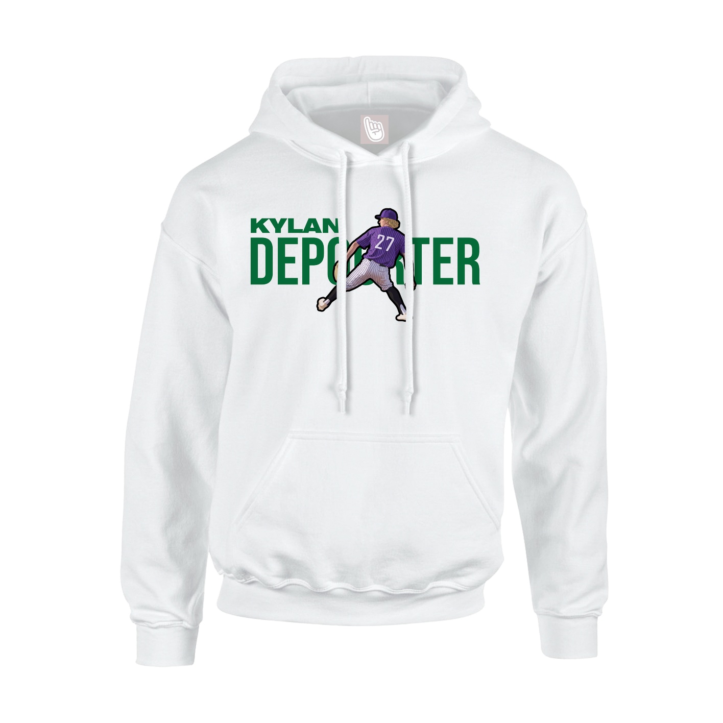 Hoodie — Player Name in White