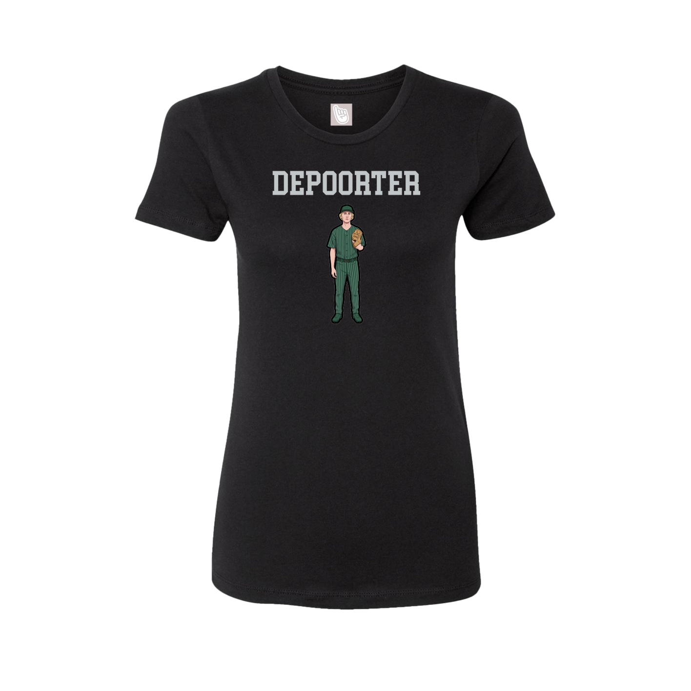 Fitted Women's Tee — Shirsey in Black