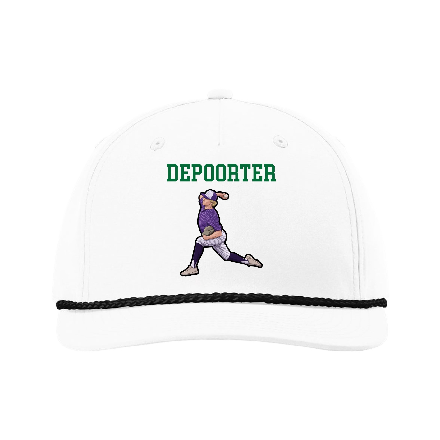 Five-Panel Classic Rope Cap — Shirsey in White