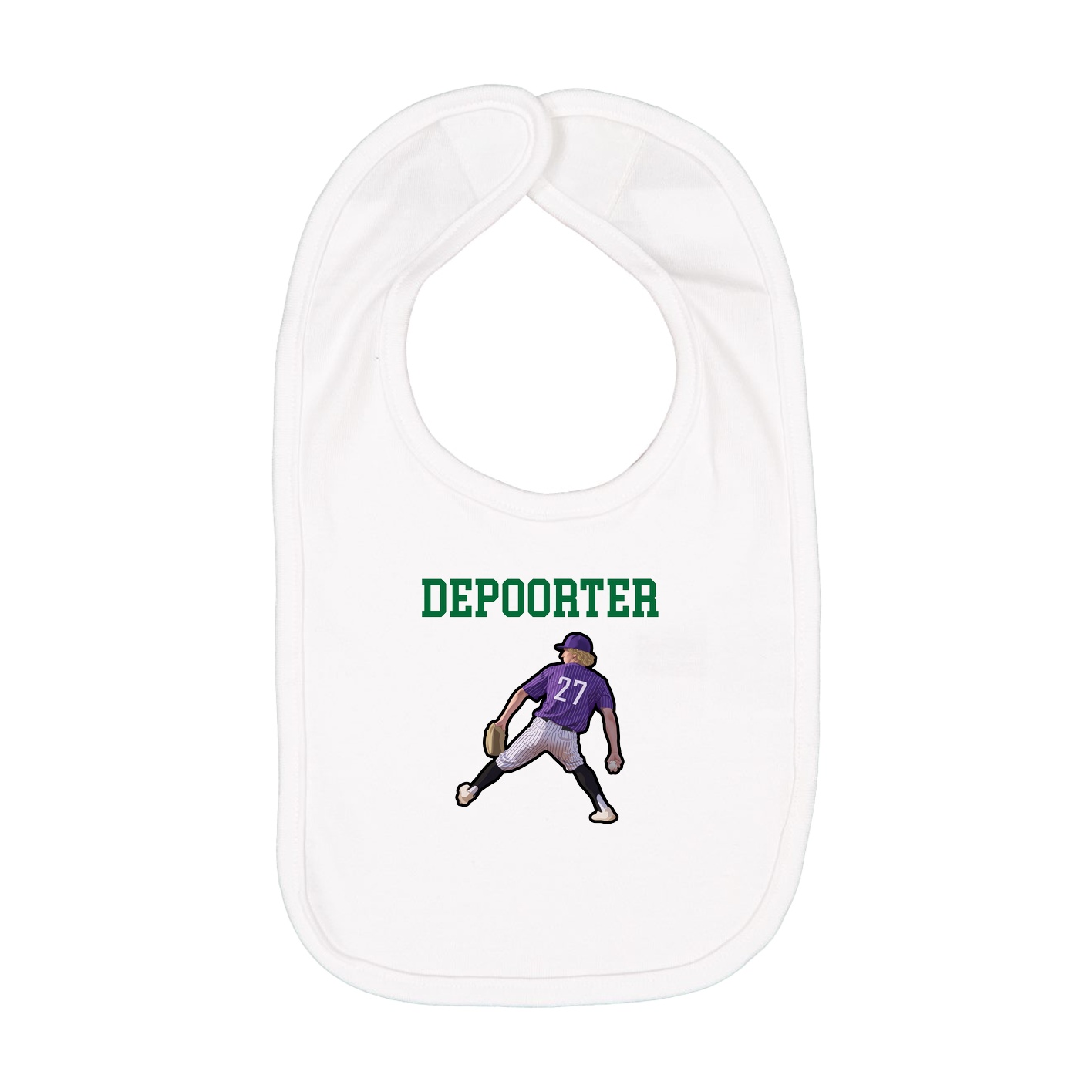 Infant Bib — Shirsey in White