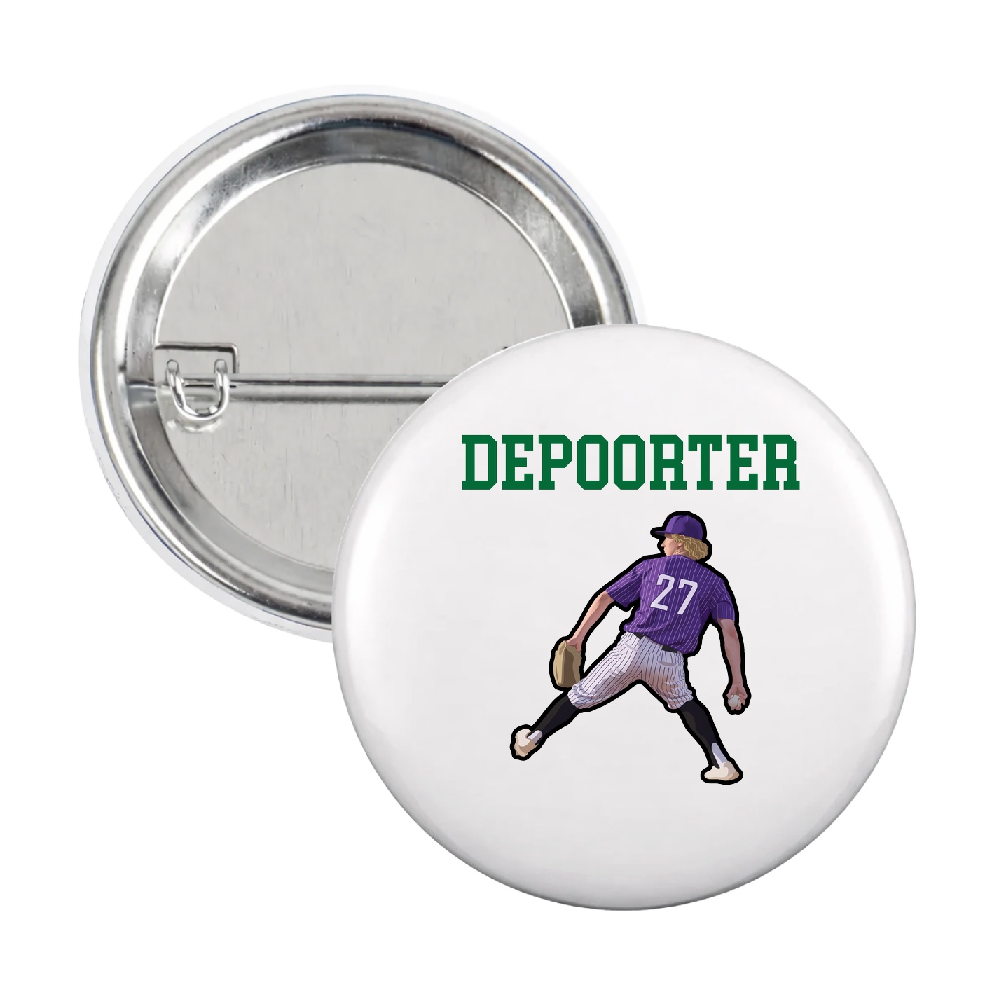Game Day Button — Shirsey in White