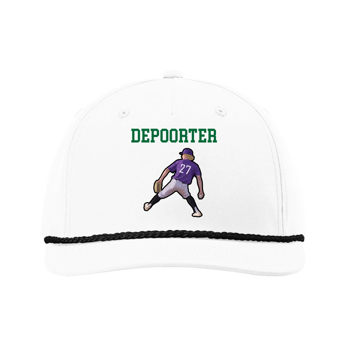 Five-Panel Classic Rope Cap — Shirsey in White
