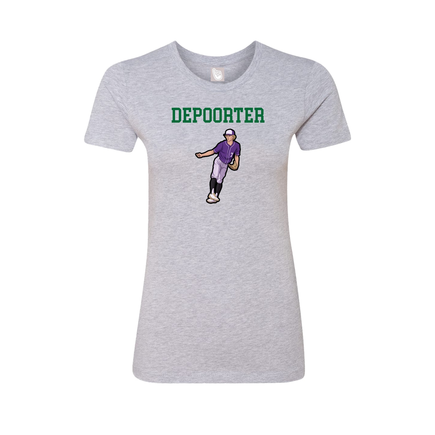 Fitted Women's Tee — Shirsey in Grey