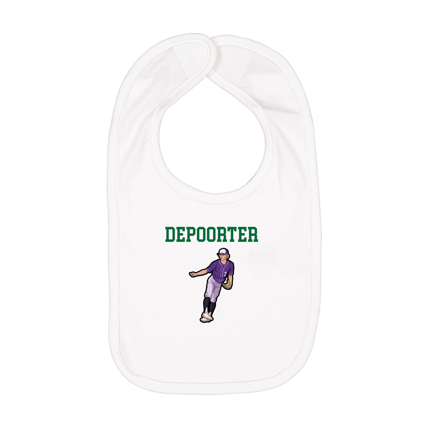 Infant Bib — Shirsey in White