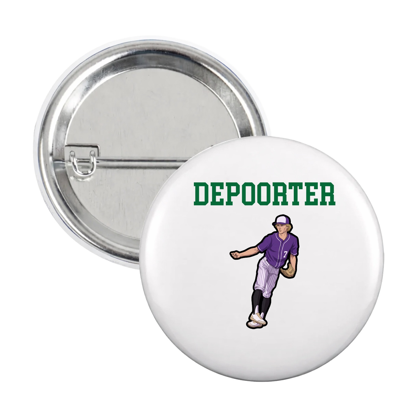 Game Day Button — Shirsey in White