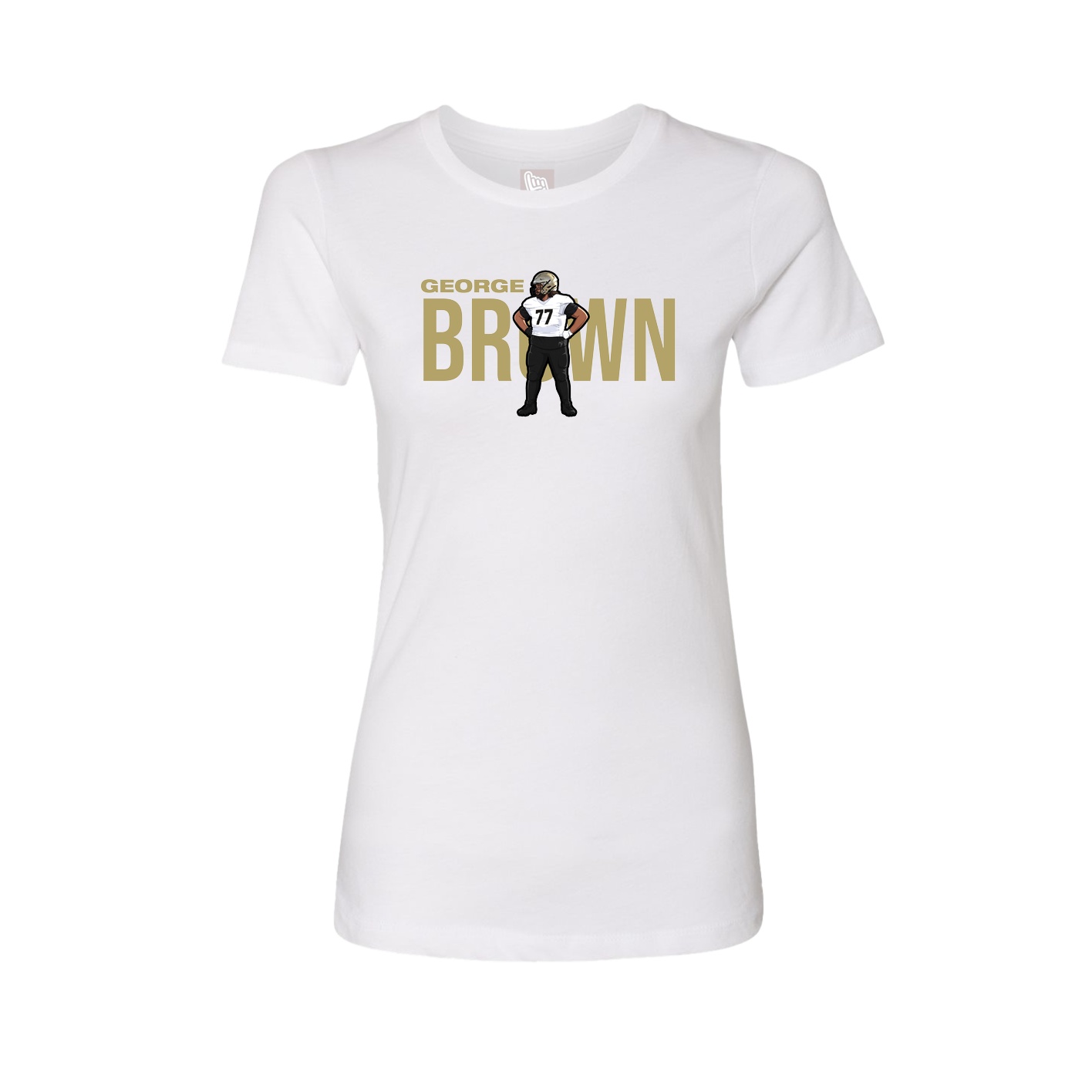Womens Tee — Player Name in White