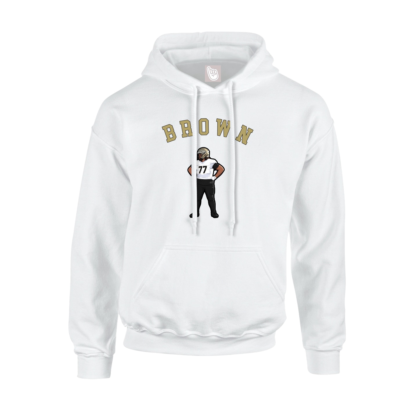 Youth Hoodie — Shirsey Arch in White