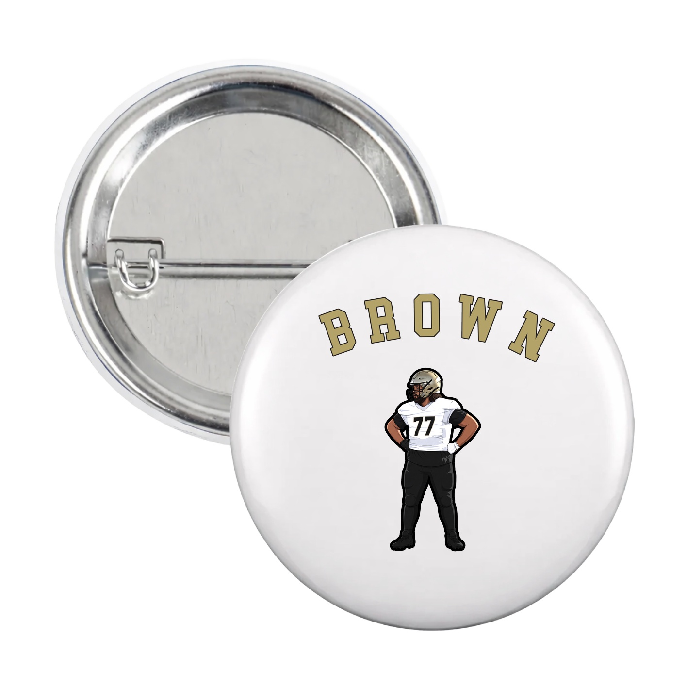 Game Day Button — Shirsey Arch in White