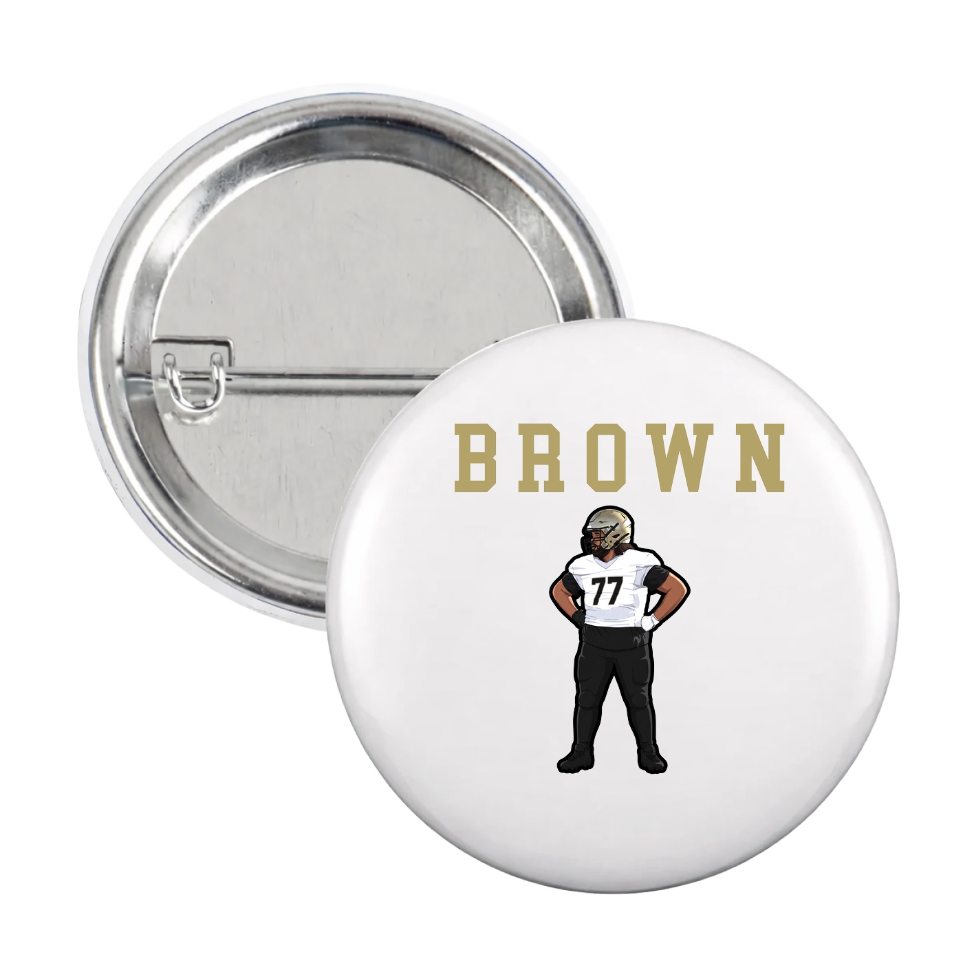Game Day Button — Shirsey in White