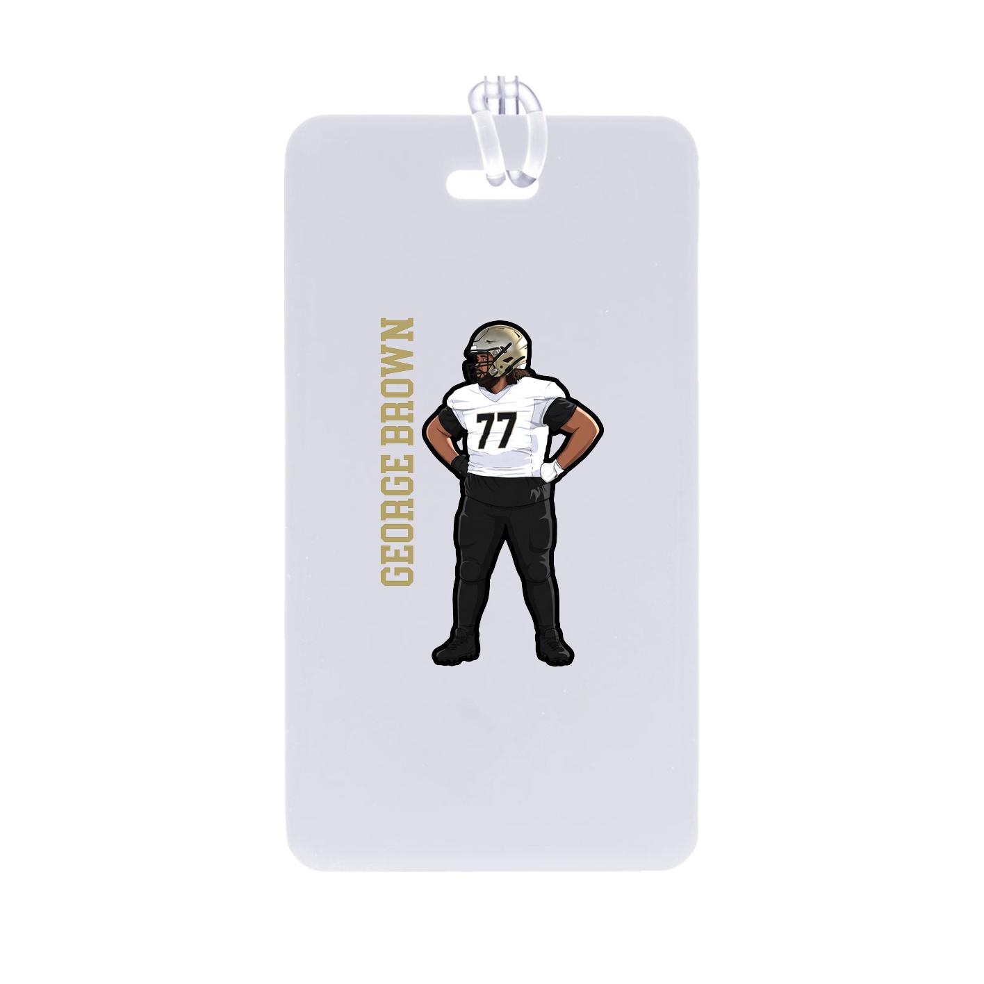 Bag Tag — Name Vertical in Classic
