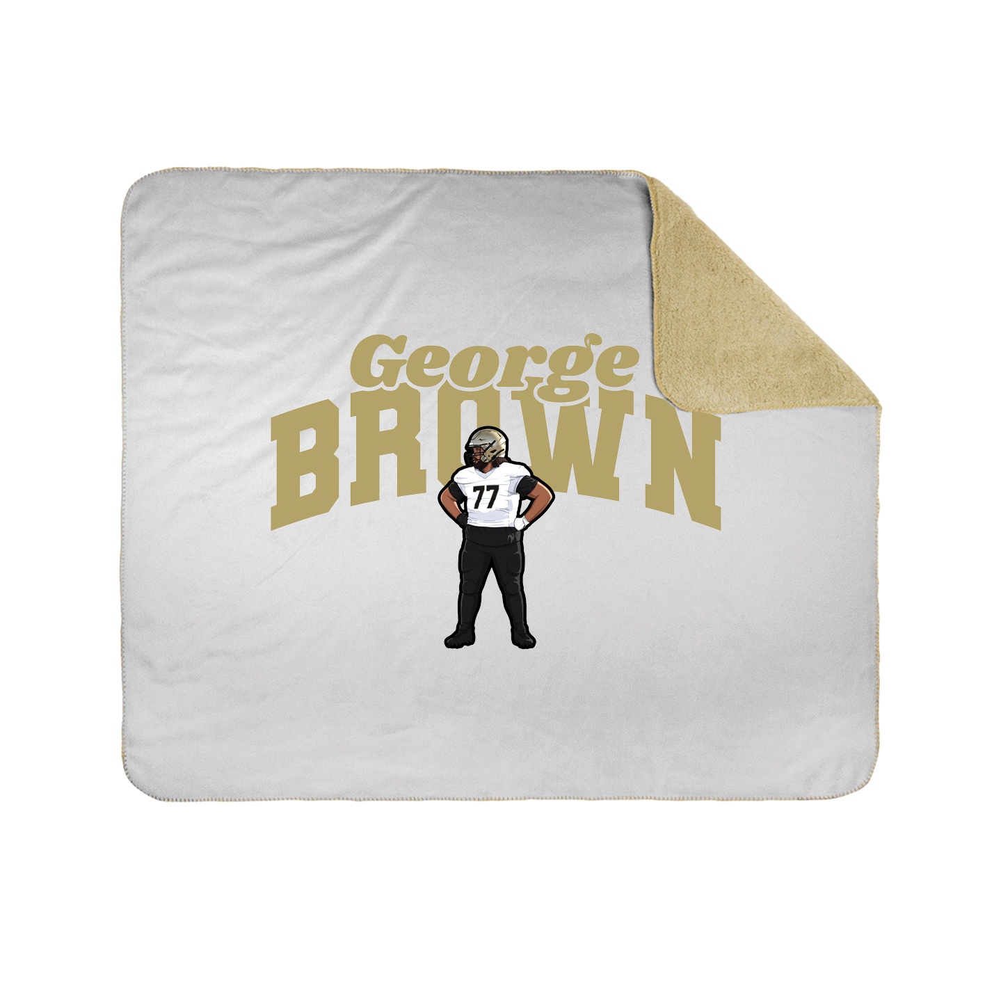 Throw Blanket — Signature Arch in White
