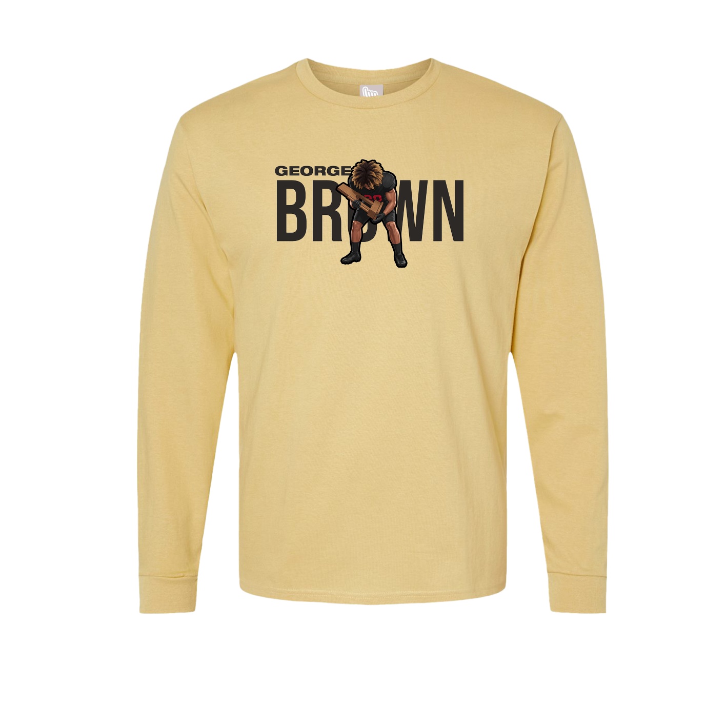 Long Sleeve Tee — Player Name in Vegas Gold