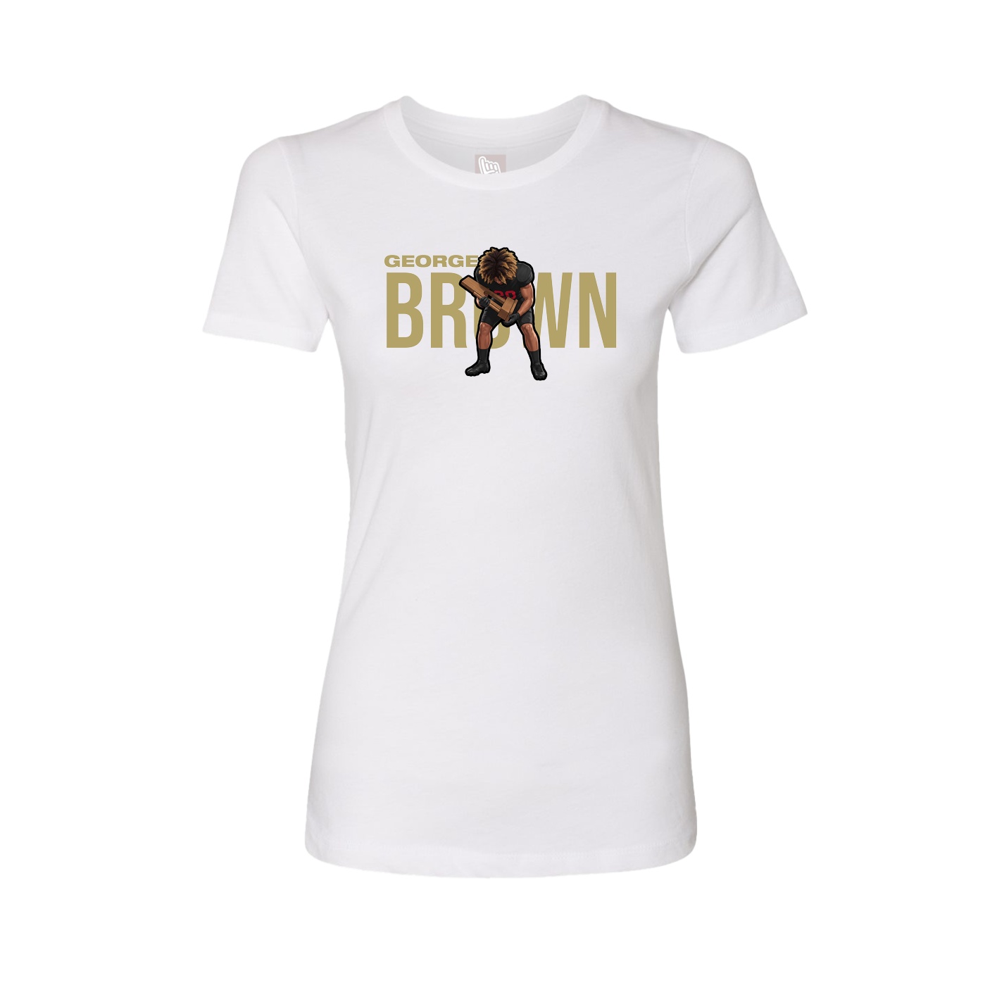 Womens Tee — Player Name in White