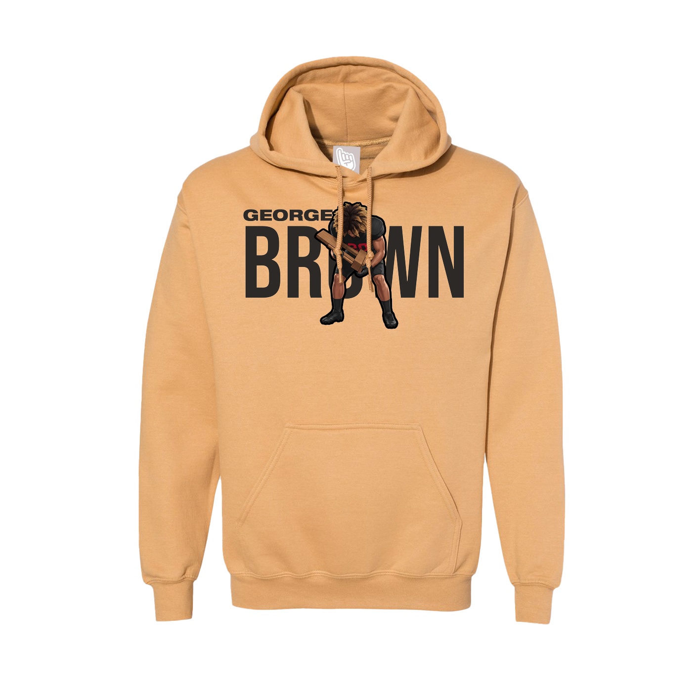 Hoodie — Player Name in Vegas Gold