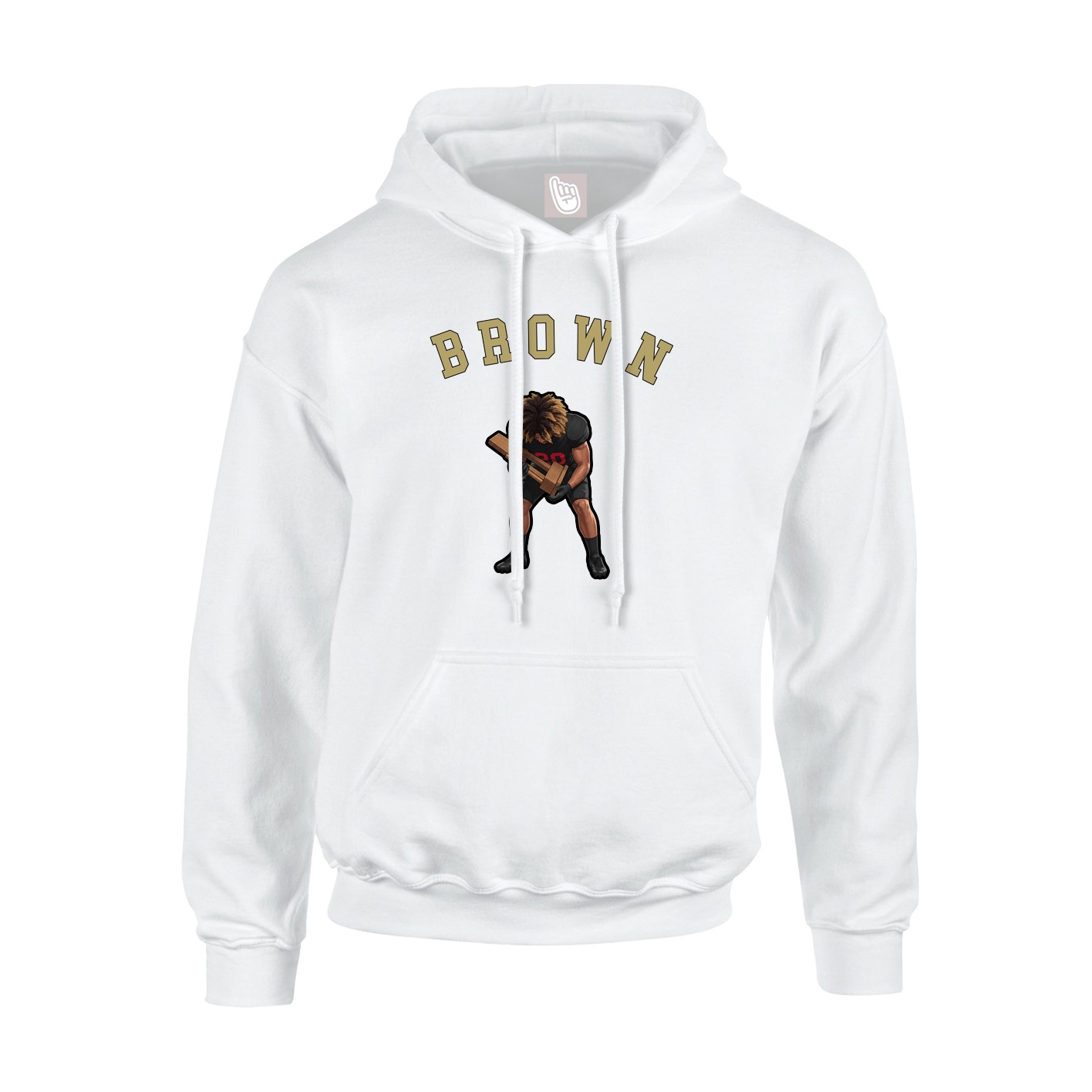 Youth Hoodie — Shirsey Arch in White