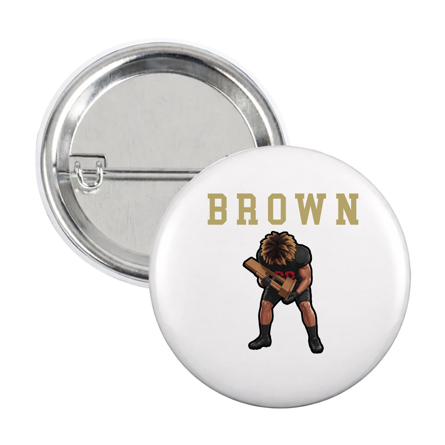 Game Day Button — Shirsey in White