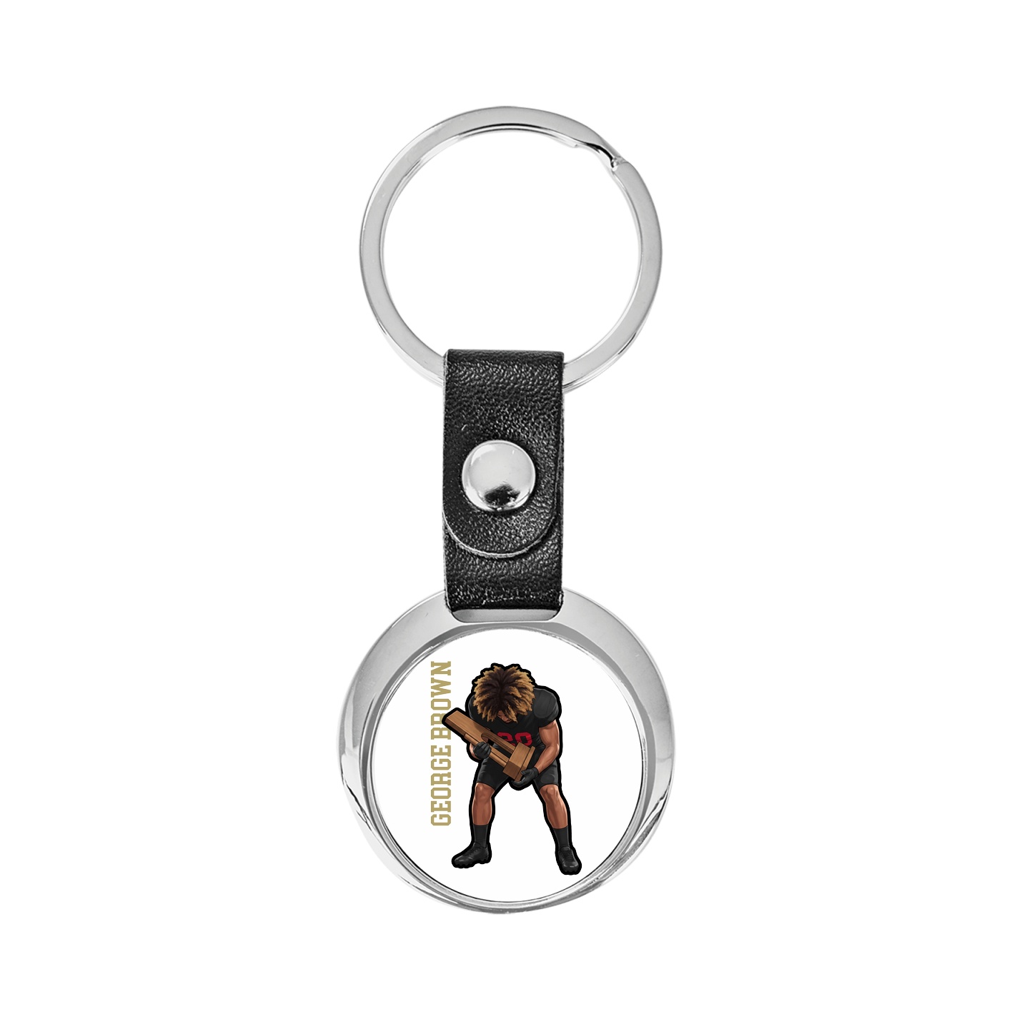 Key Chain — Name Vertical in Classic