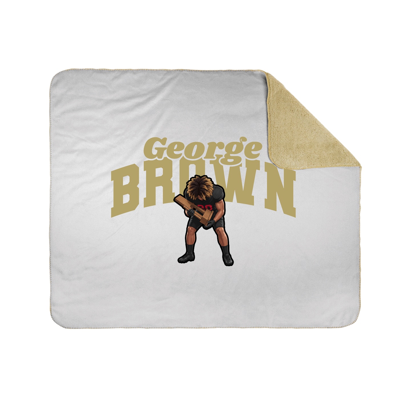Throw Blanket — Signature Arch in White
