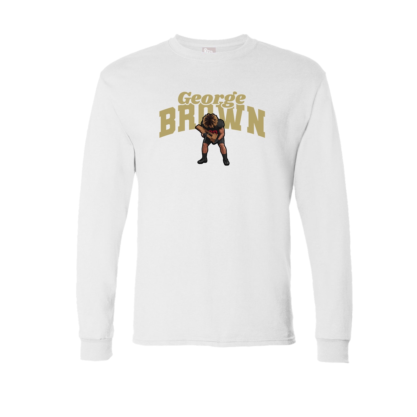 Long Sleeve Tee — Signature Arch in White