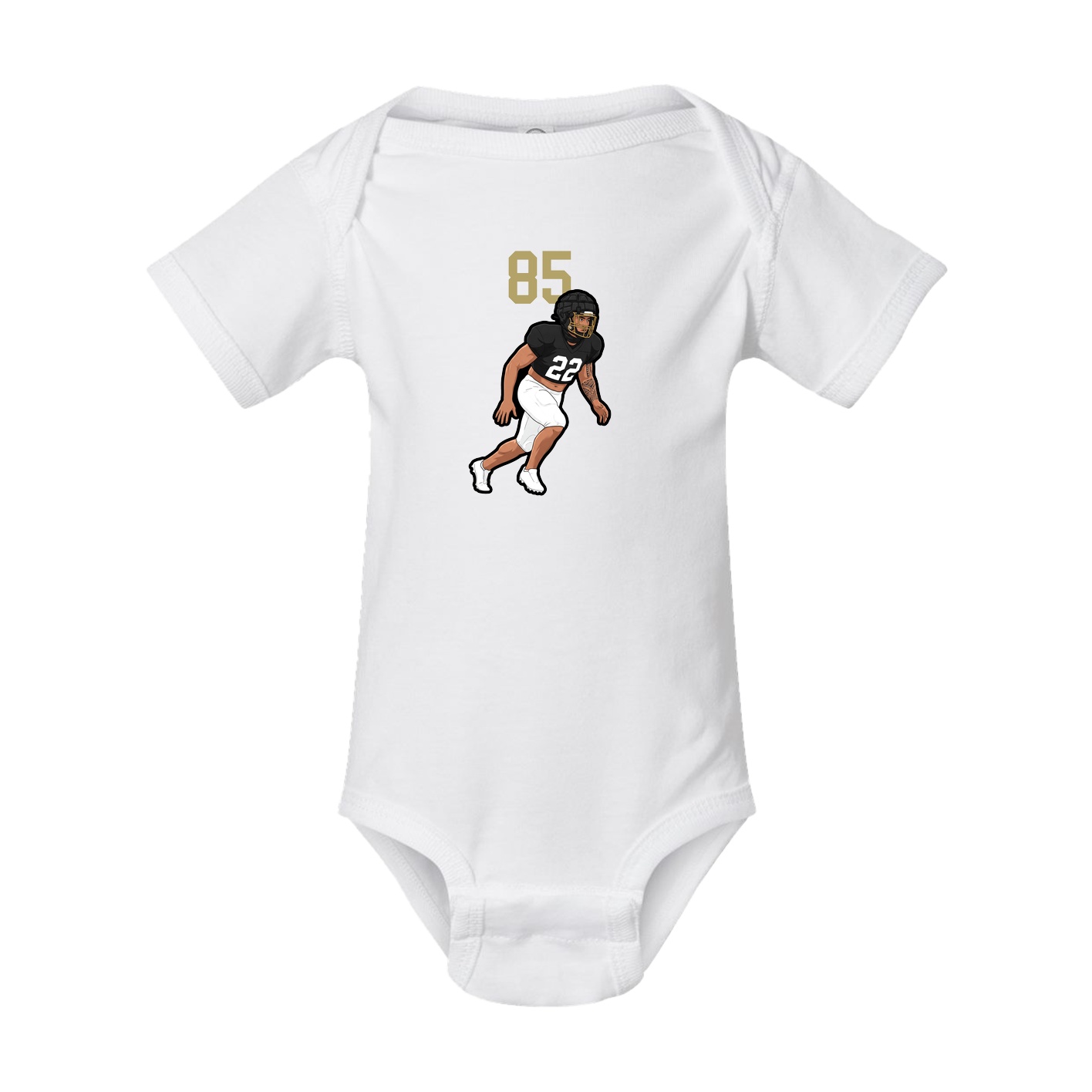 Baby Onesie — Number Top in White
