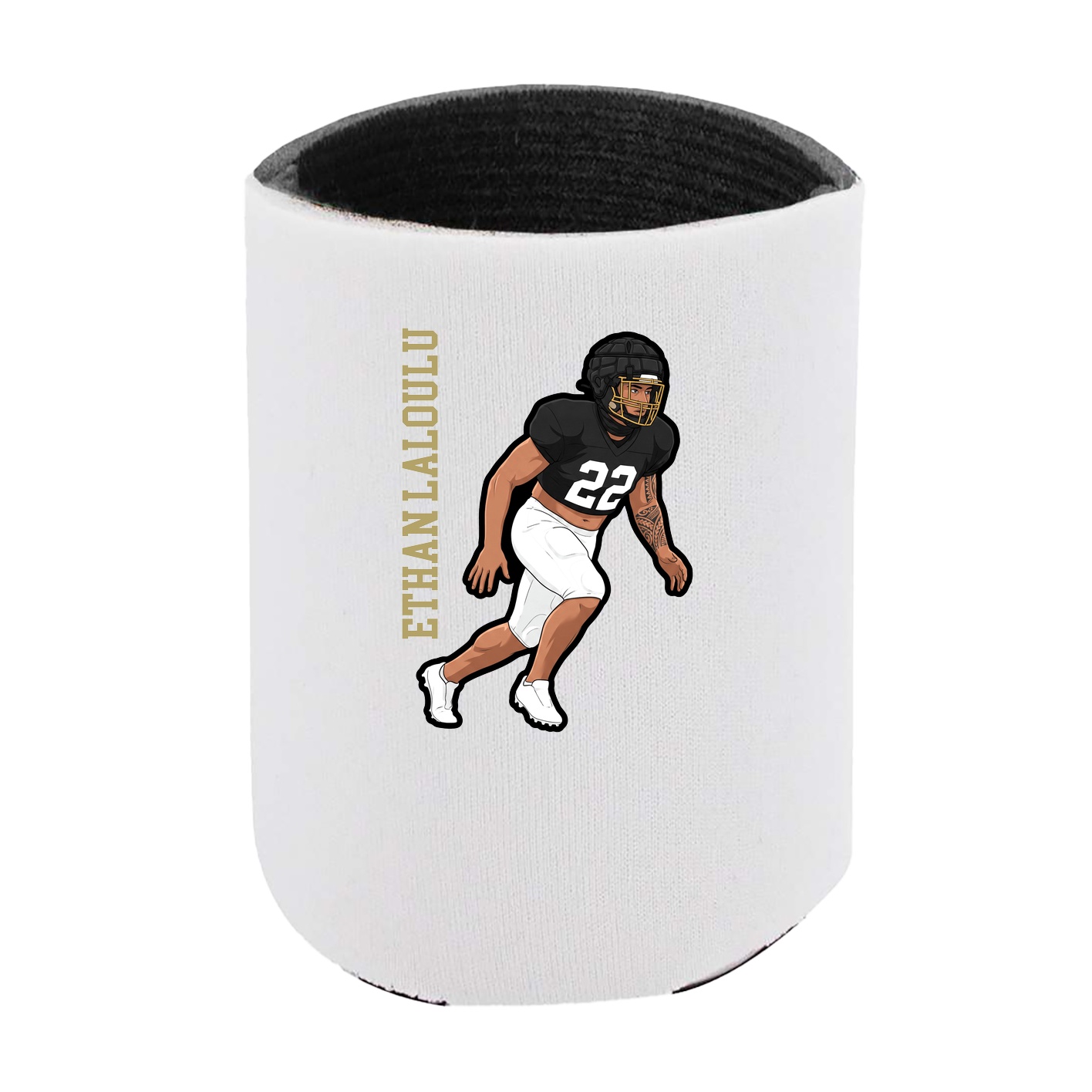 Can Holder — Name Vertical in White