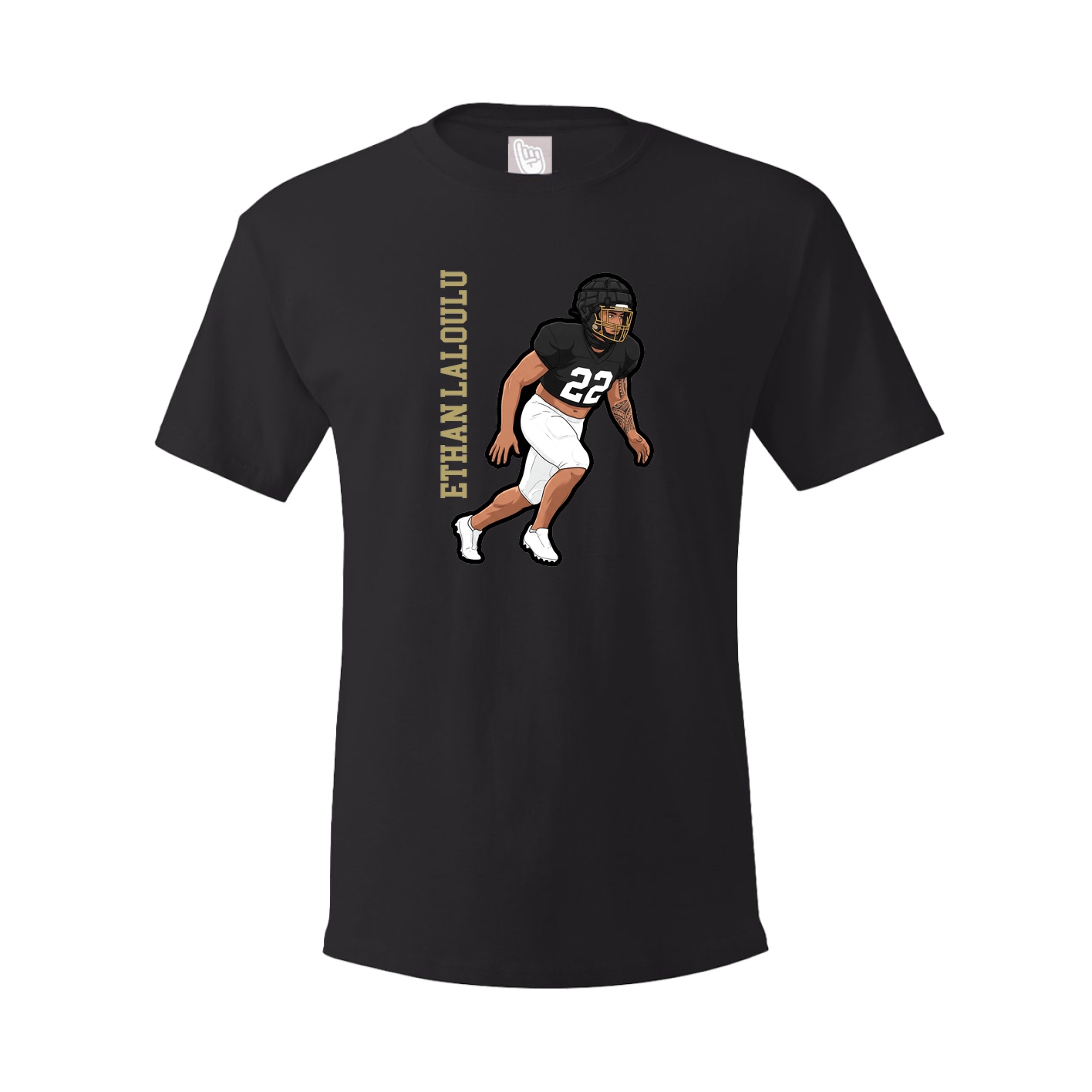 Tee — Name Vertical in Black