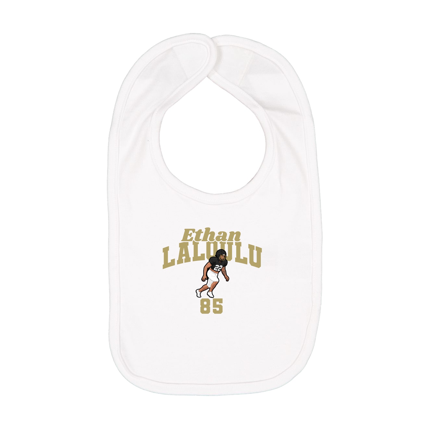 Infant Bib — Signature Arch in White