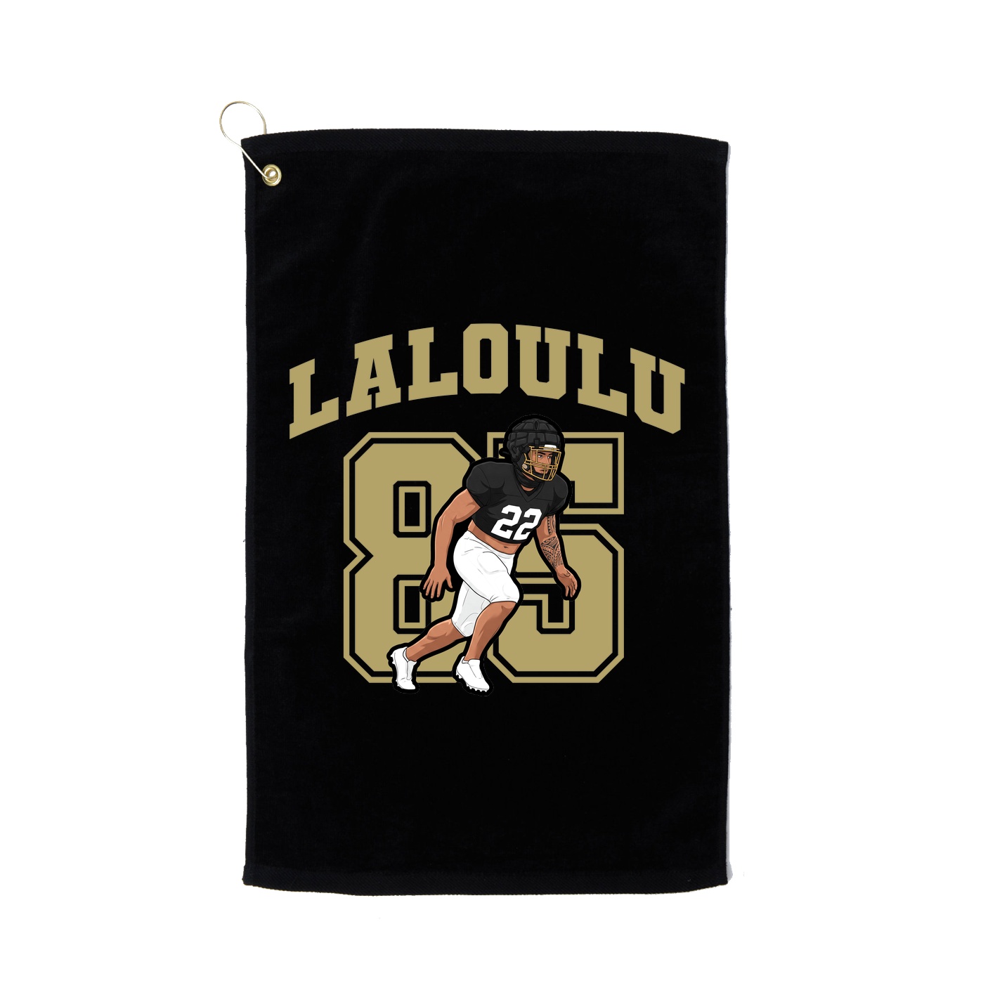 Golf Towel — Number in Black