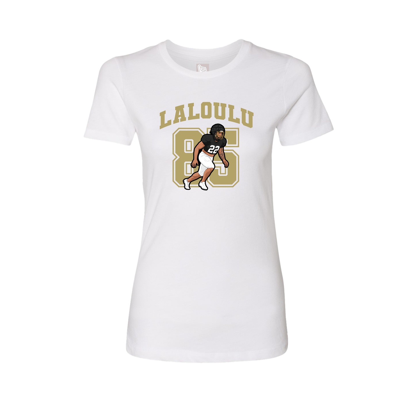 Womens Tee — Number in White