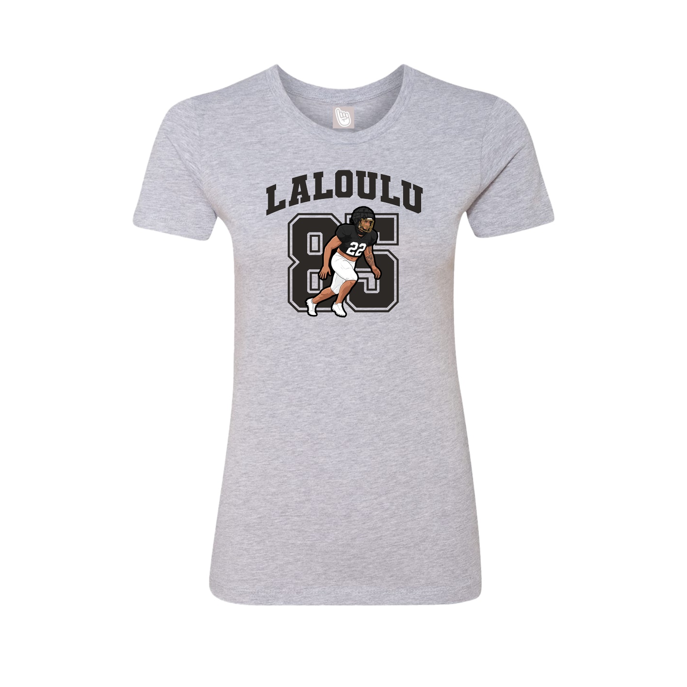 Womens Tee — Number in Grey