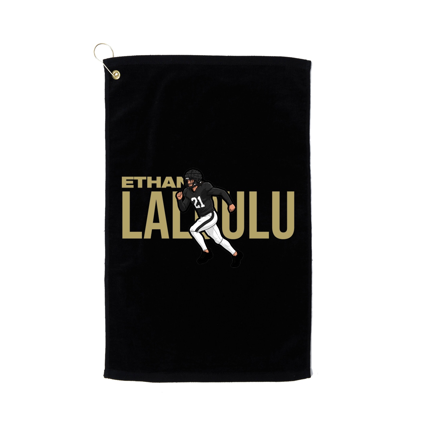 Golf Towel — Player Name in Black