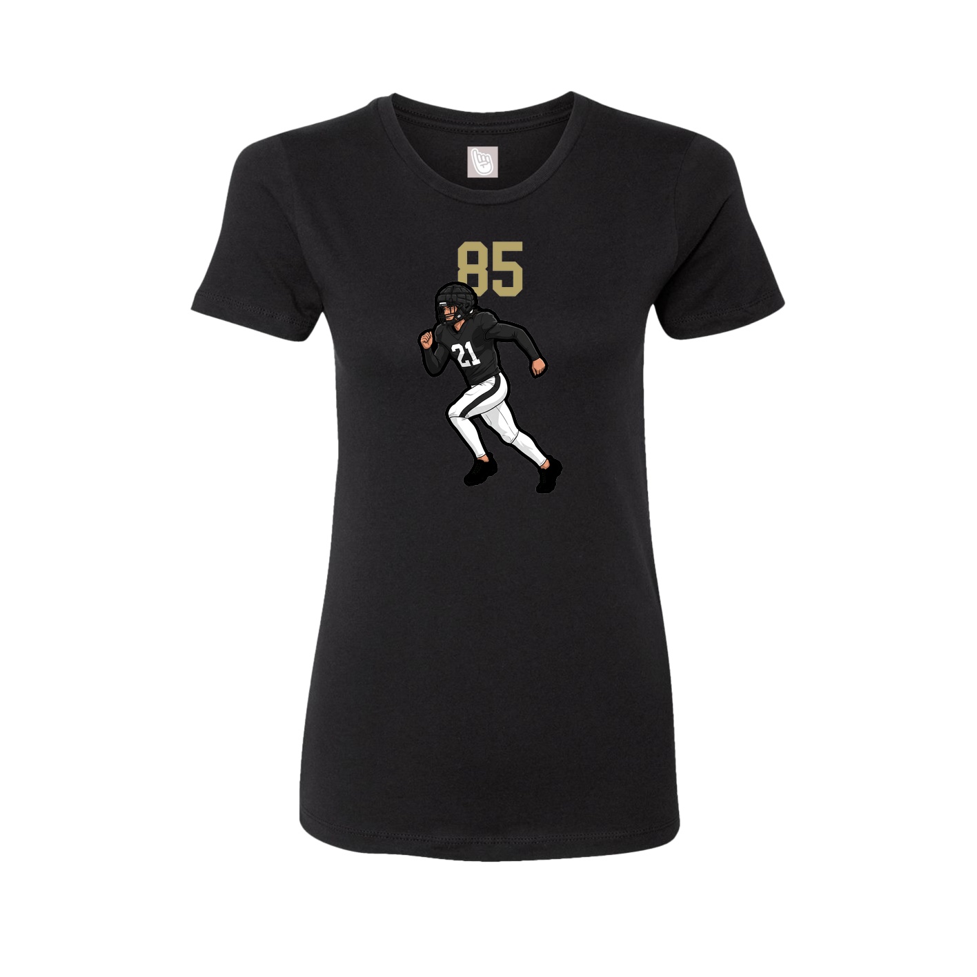 Womens Tee — Number Top in Black
