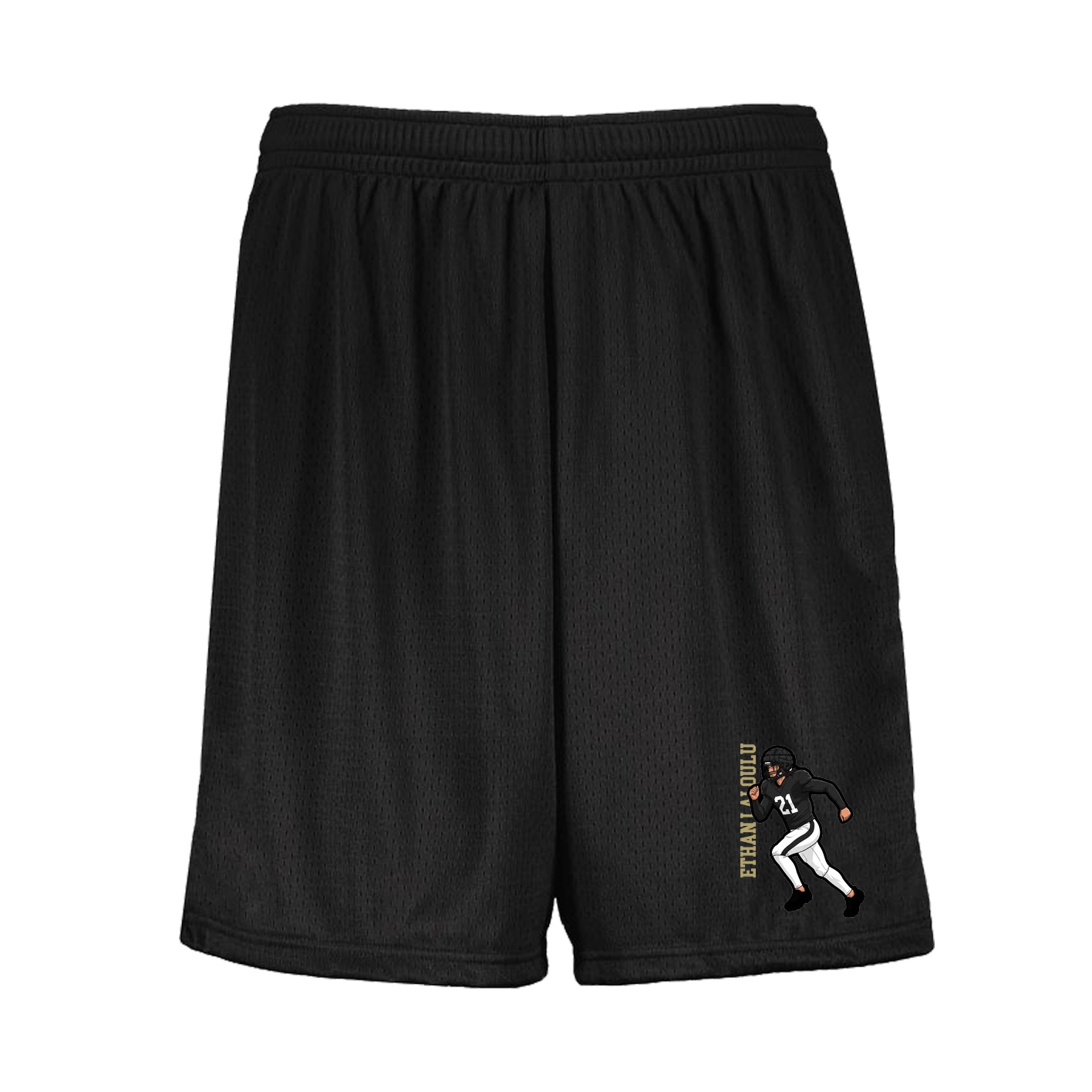 Shorts — Name Vertical in Black