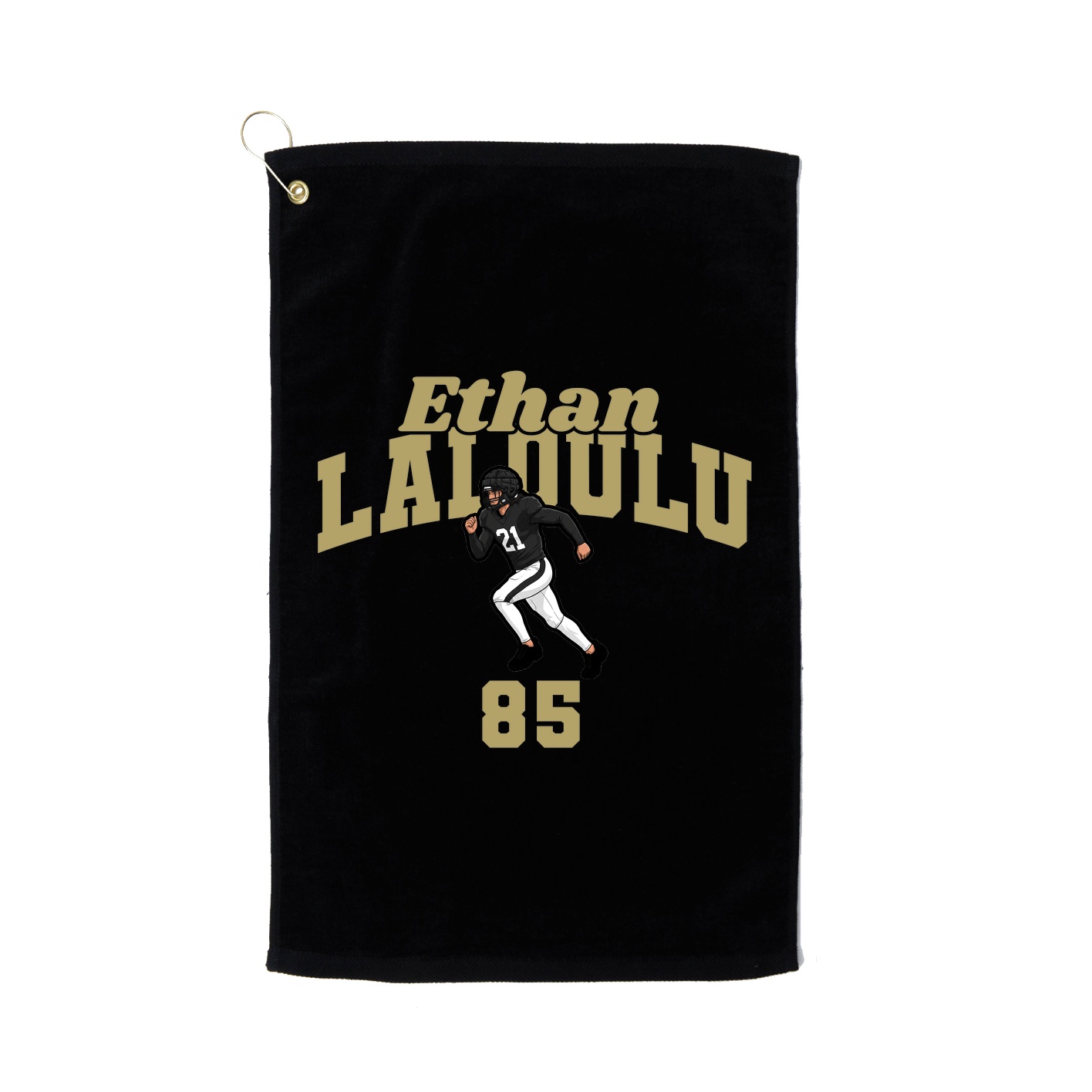 Golf Towel — Signature Arch in Black