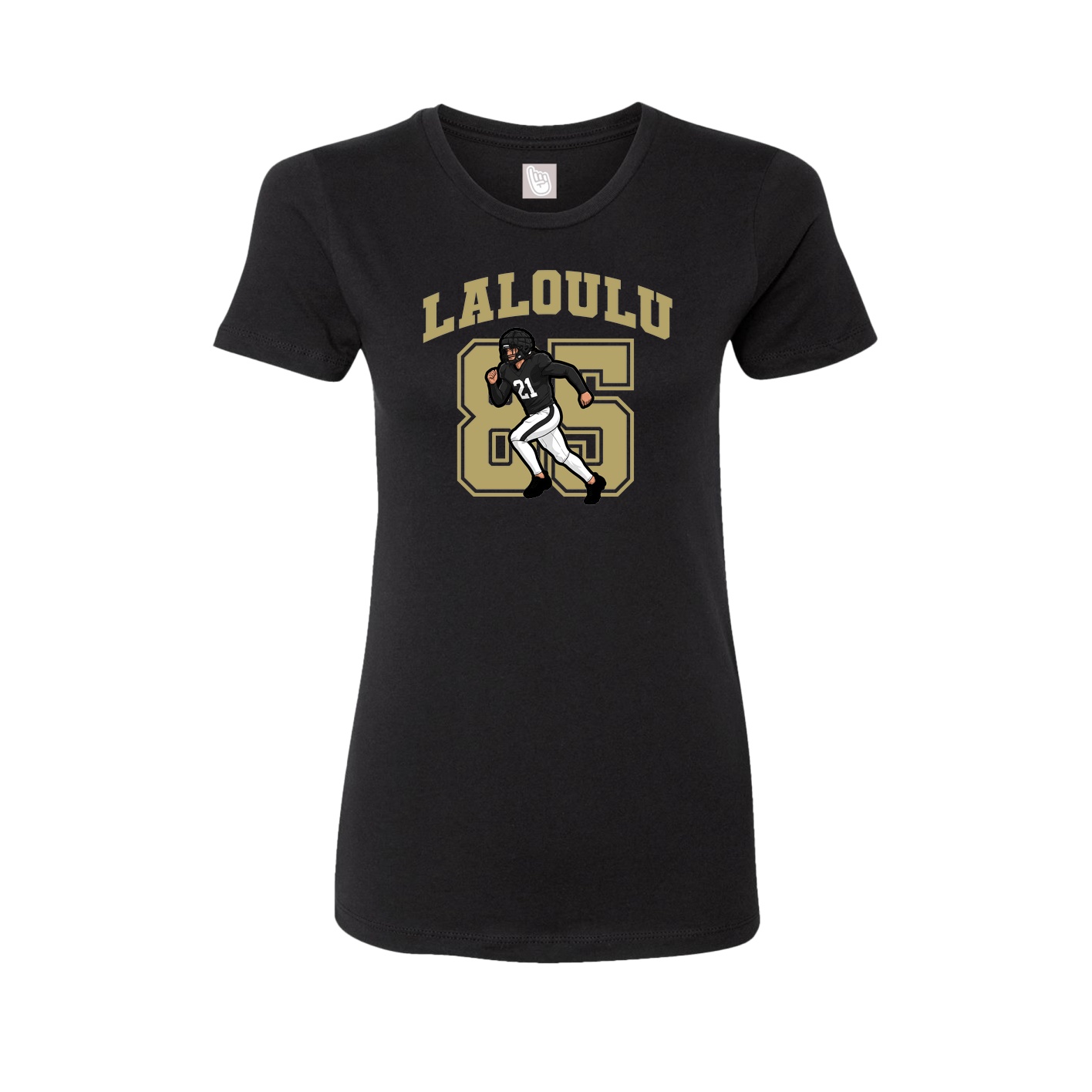 Womens Tee — Number in Black