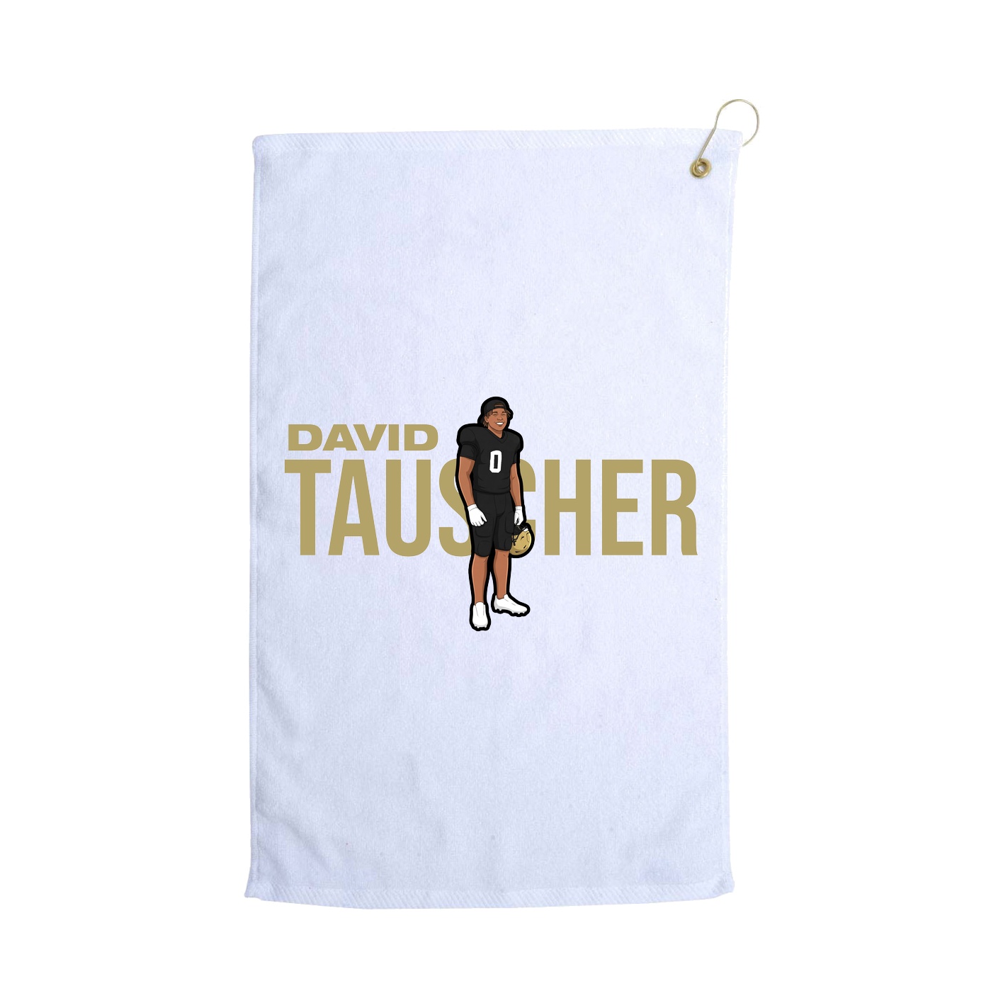 Golf Towel — Player Name in White
