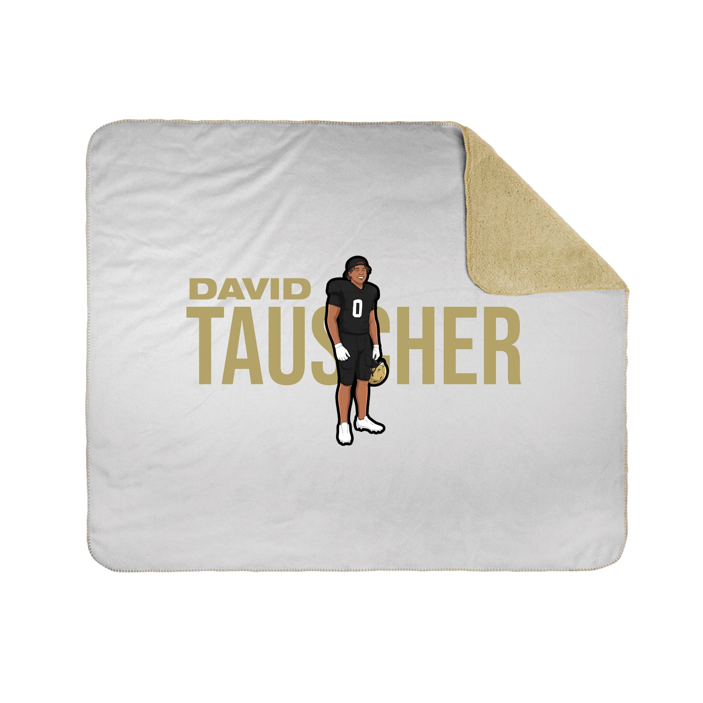 Throw Blanket — Player Name in White