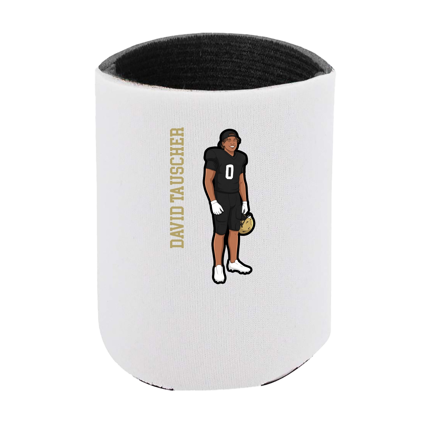 Can Holder — Name Vertical in White