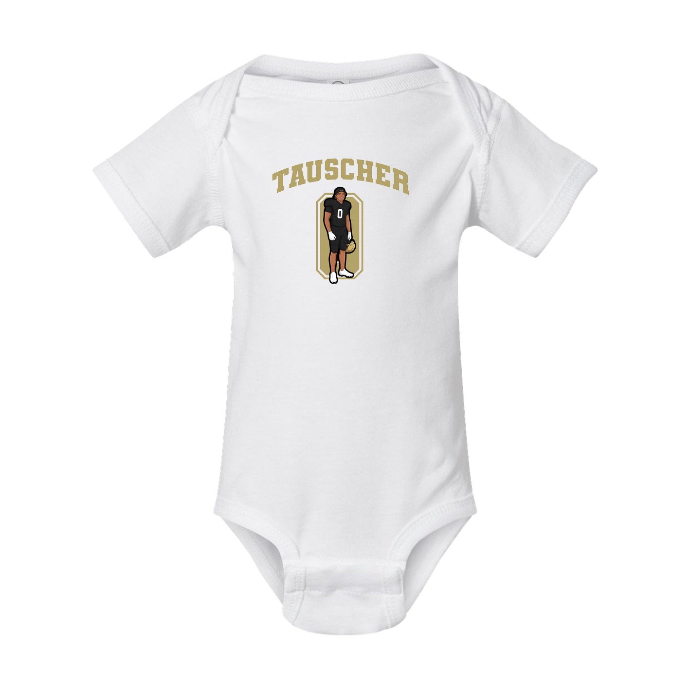 Baby Onesie — Number in White