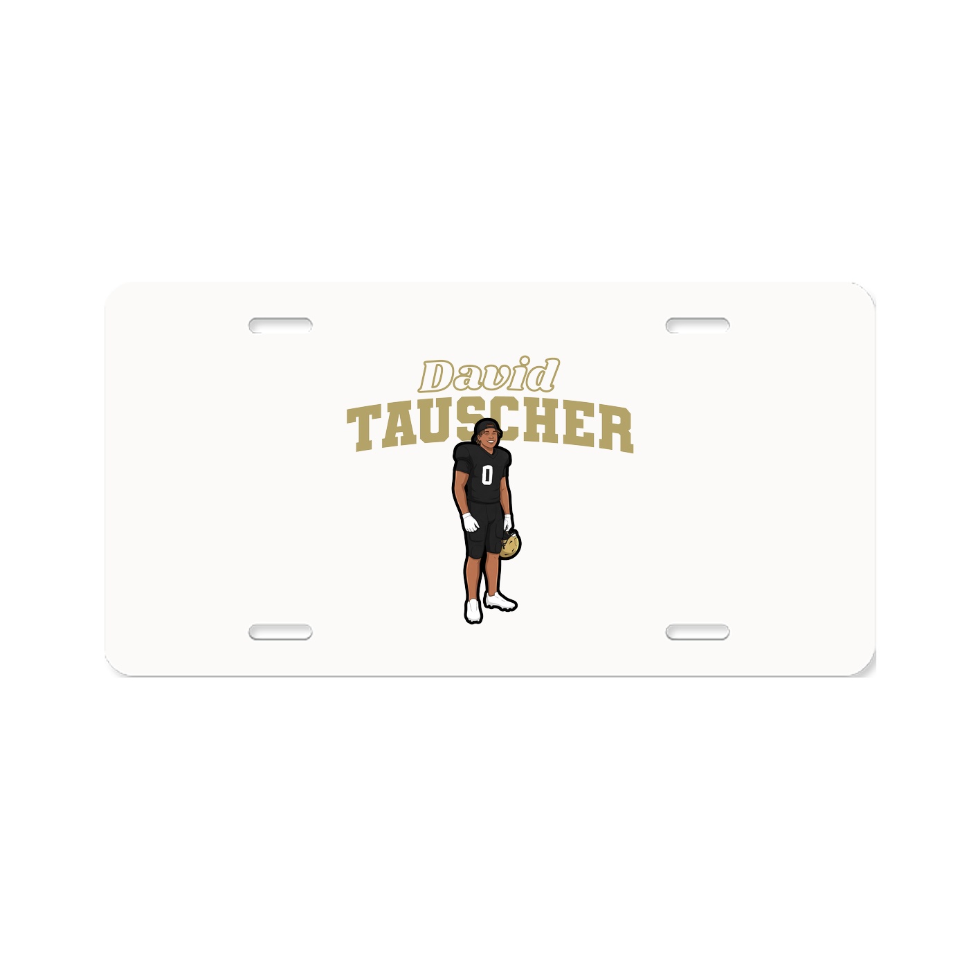 License Plate — Name Arch in Classic