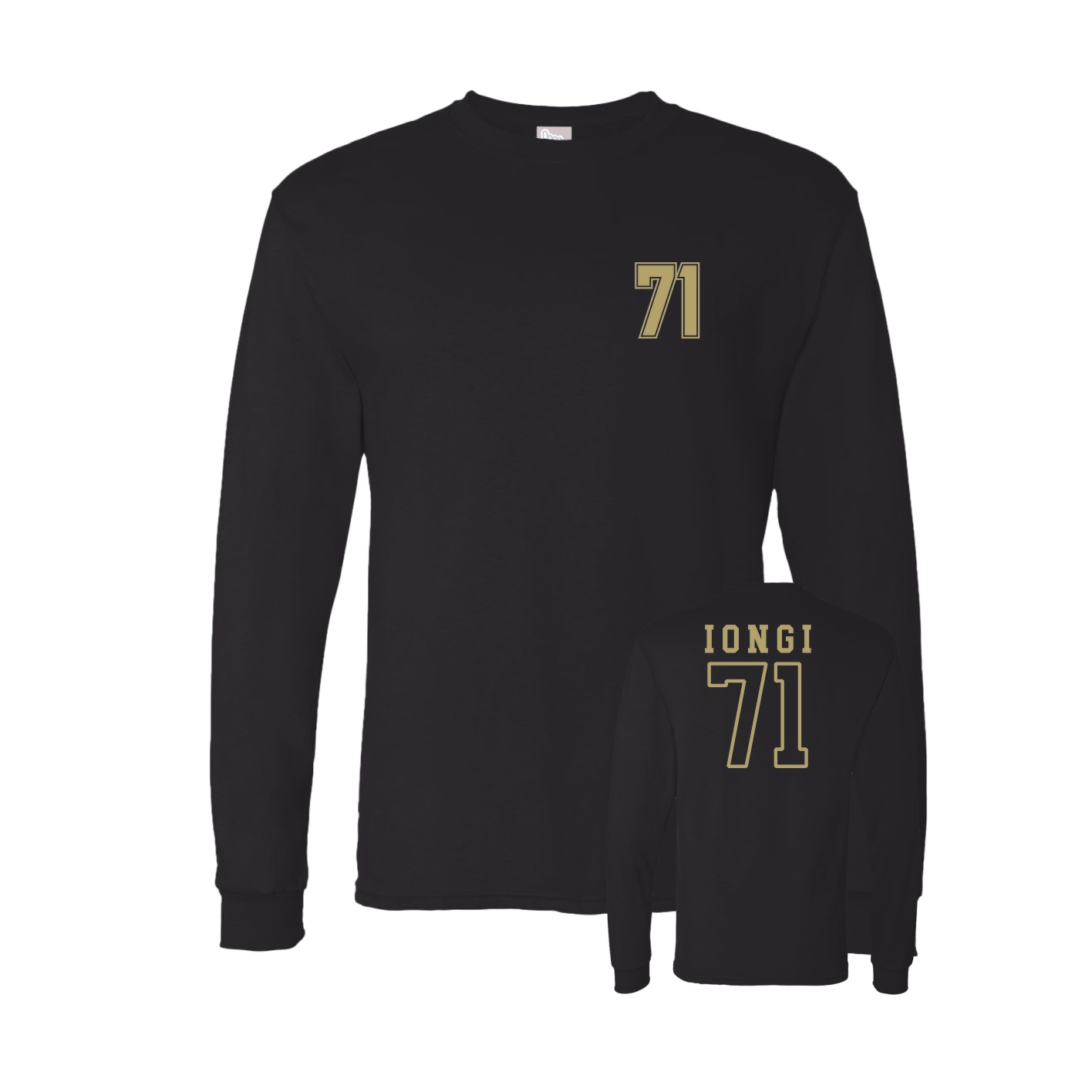 Long Sleeve Tee — Chest Back in Black
