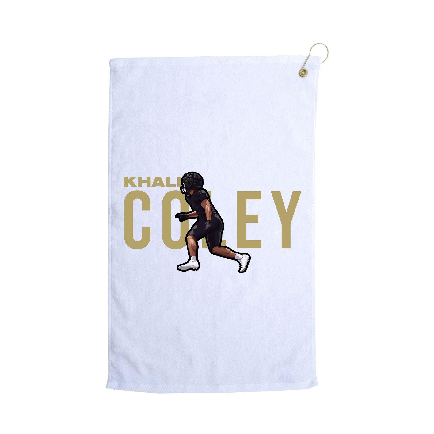 Golf Towel — Player Name in White