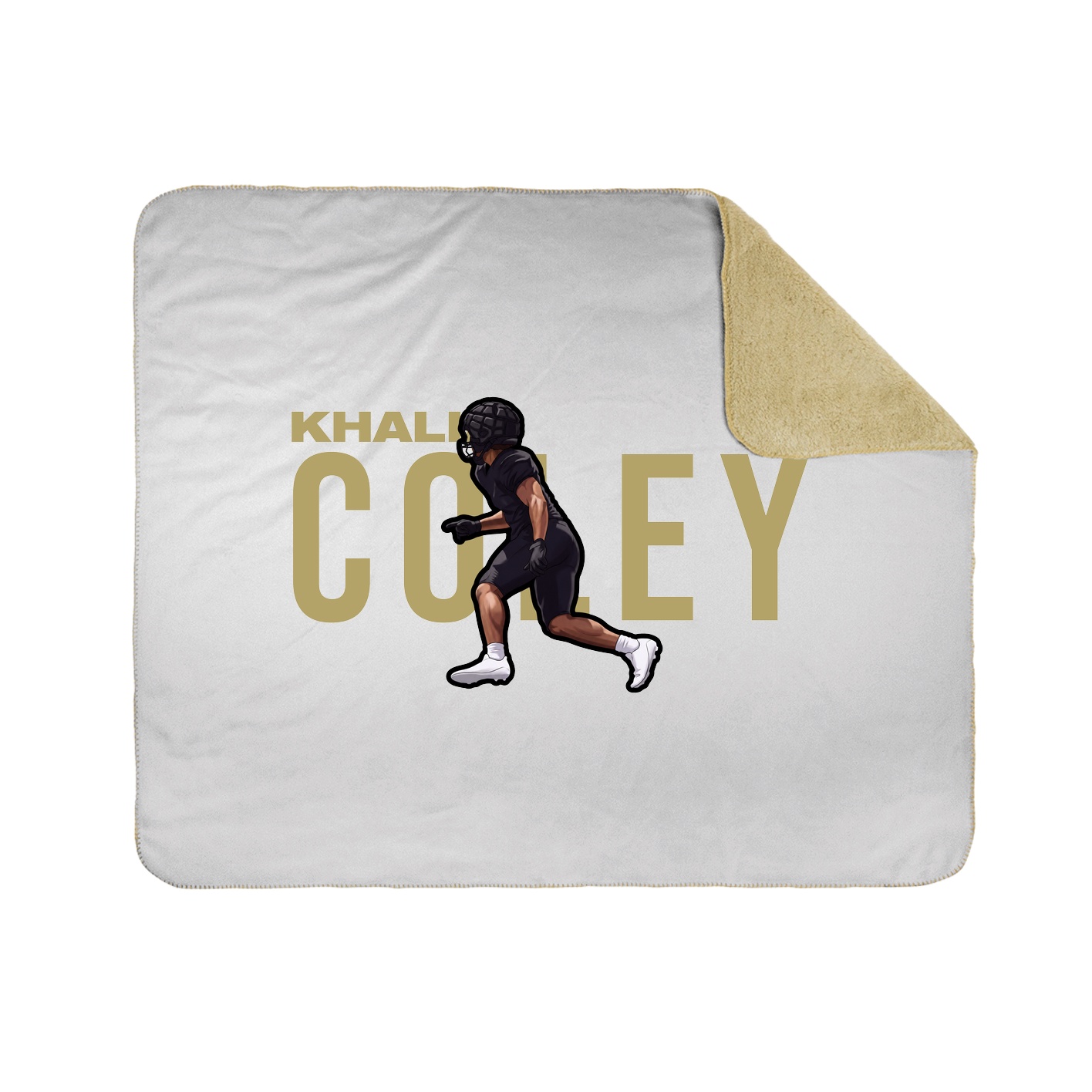 Throw Blanket — Player Name in White