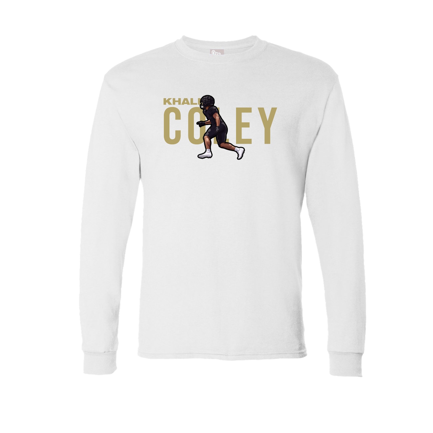 Long Sleeve Tee — Player Name in White