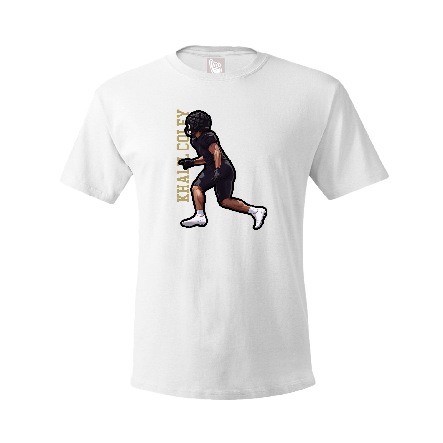Tee — Name Vertical in White