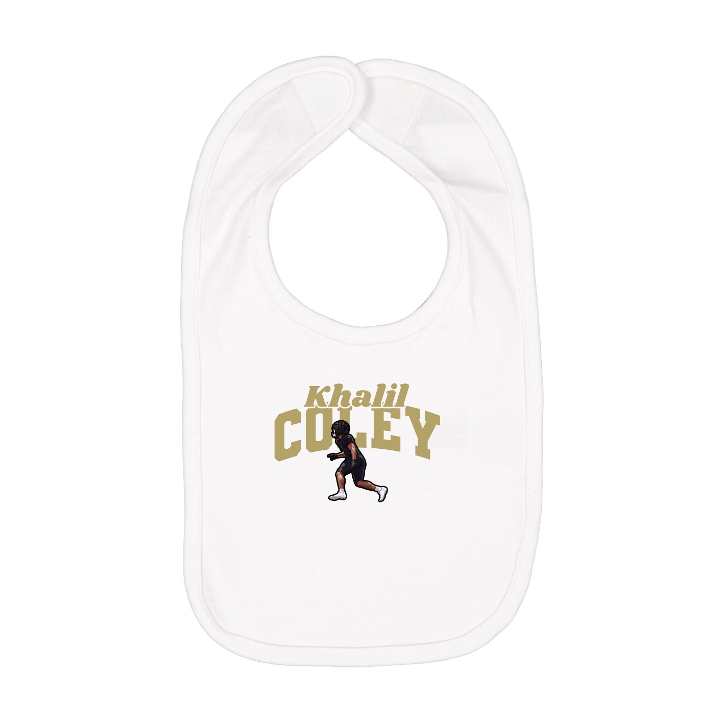 Infant Bib — Signature Arch in White