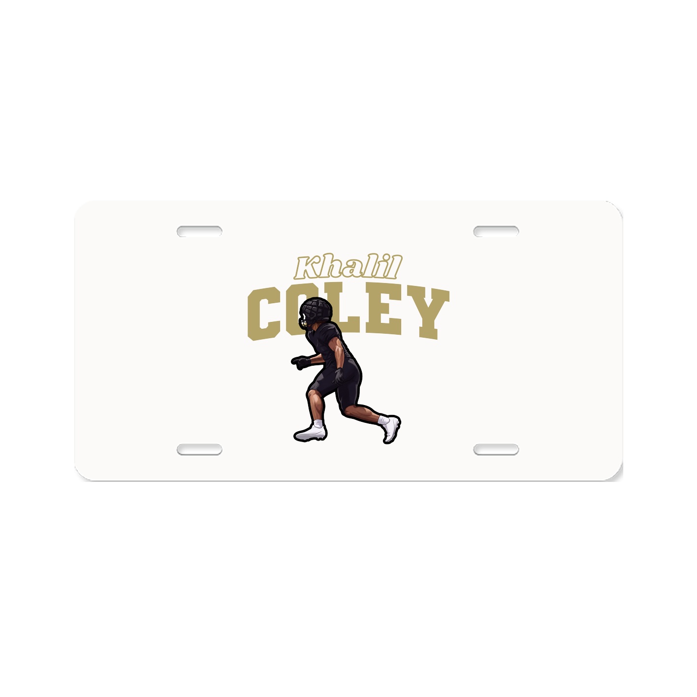 License Plate — Name Arch in Classic