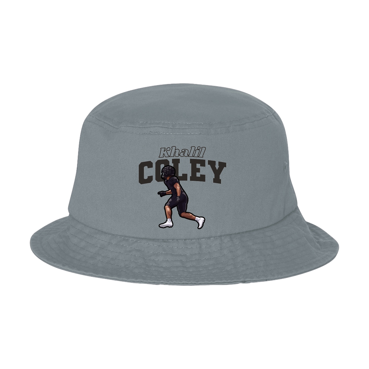 Bucket Cap — Name Arch in Grey