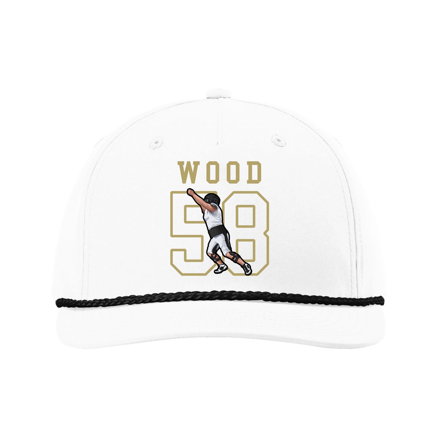 Five-Panel Classic Rope Cap — Shirsey in White