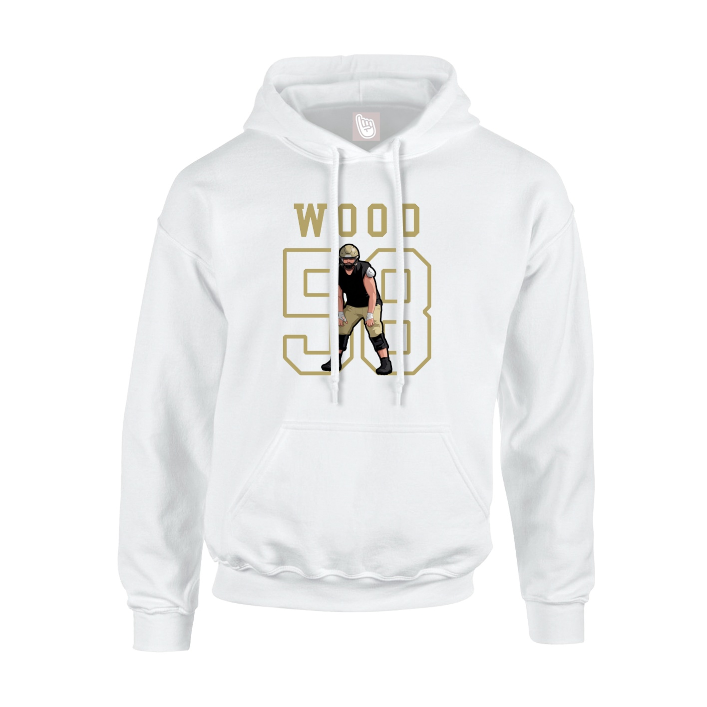 Hoodie — Shirsey in White